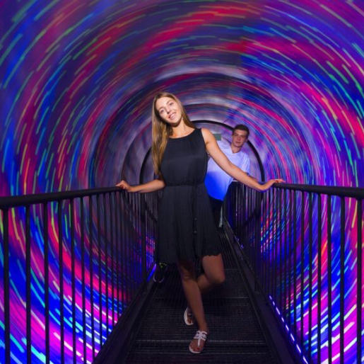Vortex Tunnel 3D visualization.